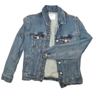 OLD NAVY Crop Denim Jean Jacket Womens Girls Size fits like SM